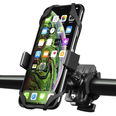 Support Téléphone Vélo, Support Téléphone de Moto Anti Shake, Universel  Support Smartphone Moto Guidon avec 360