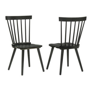 2 Pieces Set Dining Side Chair Rustic Modern Farmhouse Design Retro Design Easy to Assembly - 1 of 4