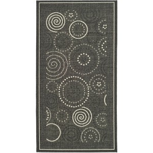 Courtyard CY1906 UV & Stain Resistant Non-Shedding Power Loomed Indoor/Outdoor Rugs - Safavieh - 1 of 4