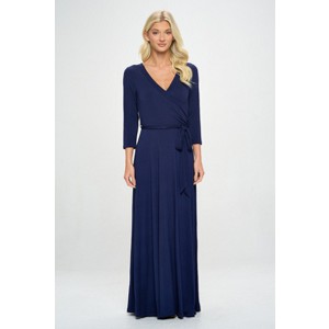 WEST K Women's Grace Faux-Wrap Maxi Dress with Tie Waist - 1 of 3