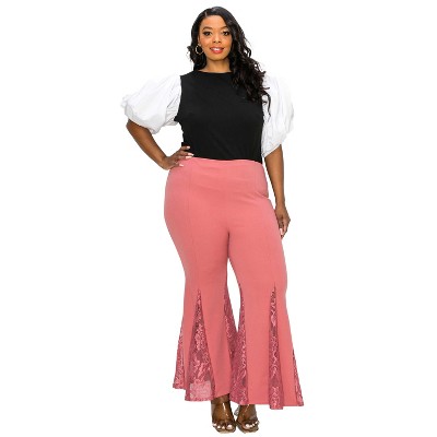 L I V D Women's Laced Flare Pants