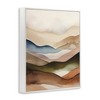 Stupell Industries Abstract Mountain Range Black Framed Giclee Art - 3 of 4