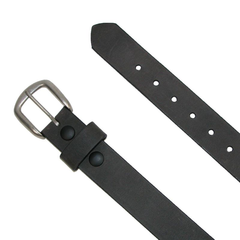 Boston Leather Men's Big & Tall Oil Tanned Pull Up Leather Removable Buckle Belt, 2 of 3