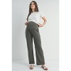Hello Miz Women's Over The Belly Wide Leg Lounge Maternity Pants - 4 of 4