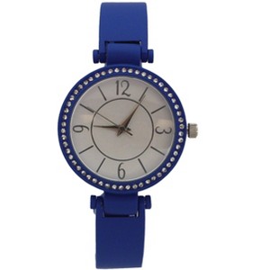 OLIVIA PRATT SOLID COLORS AND RHINESTONE DETAILS BANGLE WATCH - 1 of 4
