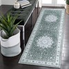 Vintage Rug Floral Print Oriental Rug Carpet Machine Washable Traditional Area Rug - 2 of 4
