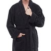 ESKYMODE Mens Terry Cotton Bathrobe, Ankle Length Long Towel Bath Robe - 4 of 4