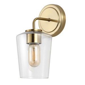 Prospect 6.75" Wall Sconce - SCN4073 - Brass - Safavieh - 1 of 4