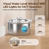 Stainless Steel Cat Water Fountain, Automatic Pet Water Dispenser with Quiet Pump - 4 of 4
