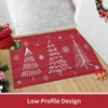 COZONY Christmas Doormat - Snowflake Tree & Gift Pattern Welcome Mat, Non-Slip Decorative Door Mat for Holiday Home Decoration - 2 of 4