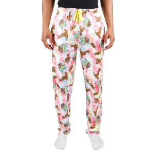Scooby Doo Cartoon Character All Over Print Men's Tie Dye Pajama Pants Sleepwear - 1 of 2