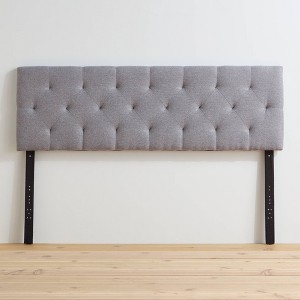 Emmie Adjustable Upholstered Headboard with Diamond Tufting - Brookside Home - 1 of 4