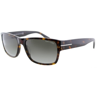 Tom Ford Mason TF 445 52B Unisex Rectangle Sunglasses Brown 58mm