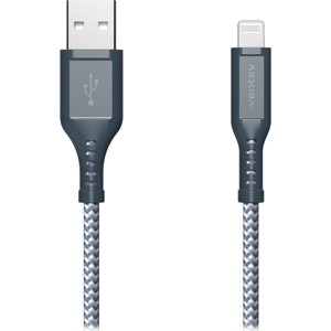 Ventev Braided Usb A To Apple Lightning High Speed 6 Foot Cable Gray - 1 of 2