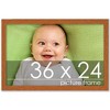 PosterPalooza | Modernist Brown Picture Frame - UV Acrylic, Backing Board, Hanging Hardware Included - 2 of 4