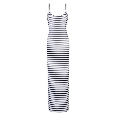 Women Full Slip Under Dresses Sleeveless Adjustable Spaghetti Strap Cami Maxi Dress Nightgowns Sleepwear
