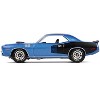 1971 Plymouth Barracuda 440 6bbl B5 Blue Metallic "Barracuda 60th Anniversary" 1/64 Die cast Model Car by Greenlight - 3 of 4
