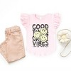 The Juniper Shop SmileyWorld Good Times Great Vibes  Flutter Sleeve Tee - 3 of 4