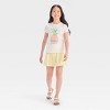 Girls' Short Sleeve Pineapple Graphic T-Shirt - Cat & Jack™ Cream - 4 of 4