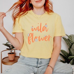 Simply Sage Market Wild Flower Garment Dyed Tee - 1 of 4