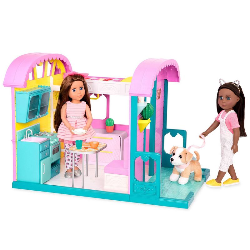 Glitter Girls Caravan Home Dollhouse &#38; Furniture Playset for 14&#34; Dolls, 4 of 13