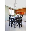 Elegant Lighting Hoffman 4 lights pendant in black - 2 of 4