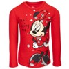 Mickey Mouse & Friends Minnie Mouse Girls Pullover Fleece Hoodie T-Shirt and Leggings 3 Piece Outfit Set Toddler - 2 of 4