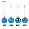 Unique Bargains Acrylic DIY Craft Party Christmas Tree Ornament Hanging Balls 1.18" 24 Pcs - 3 of 4