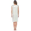 Casual Nights Women's Sleeveless Flower Satin Nightgown - 4 of 4