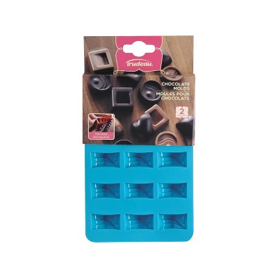 Trudeau 2pk Cupcake Chocolate Molds Aqua : Target