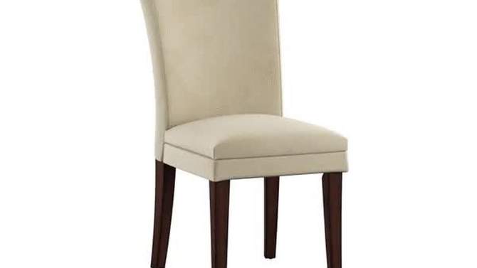 Set of 2 Bryant Upholstered Parsons Dining Chairs Light Brown - Inspire Q, 2 of 9, play video