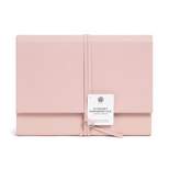 U Brands Vegan Leather 13 Pocket Expandable File with Wrap - Blush