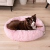 PetAmi Calming Dog Bed for Puppy Cat Kitten, Round Washable Pet Bed, Anti Anxiety Cuddler, Fluffy Plush Circular Donut Bed - 2 of 4