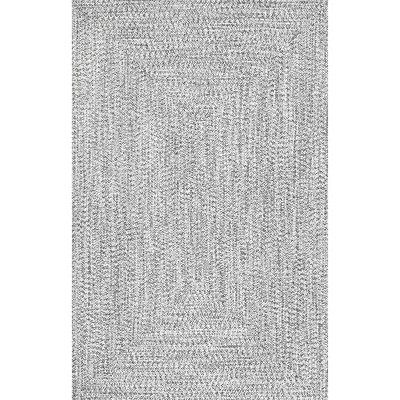 12'x18' Wynn Braided Indoor/Outdoor Area Rug Tan - nuLOOM