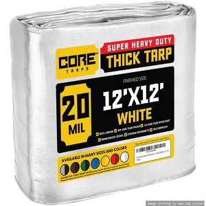 Core Tarps Heavy Duty 20 Mil Tarp Cover, UV Resistant, Rip Proof for Roof, Camping, Patio, Pool, Boat - 1 of 4
