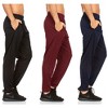Mens Athletic Pants with pockets, Mens Sweatpants, Mens Joggers with Pockets, Pack Of 3 - 2 of 4