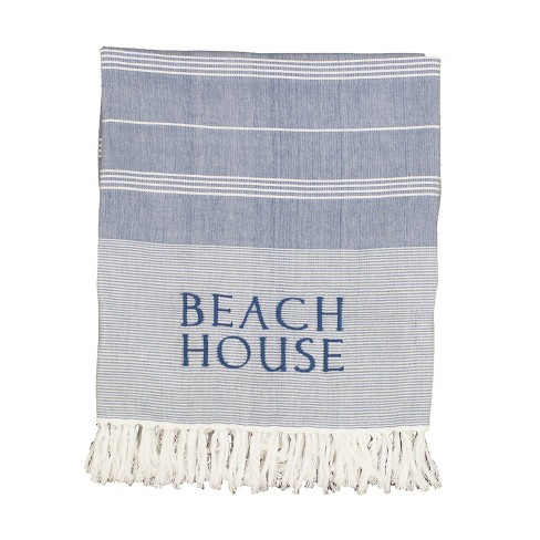 Beachcombers 50"x60" Beach House Coastal Throw Blanket - image 1 of 2