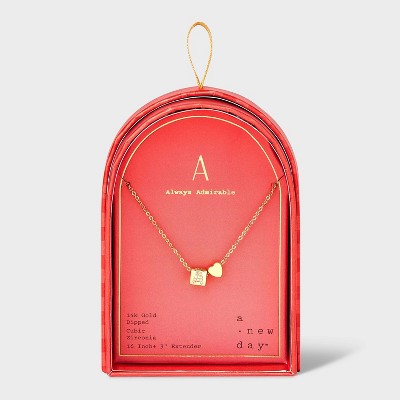A new day initial necklace discount