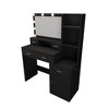 Makeup Vanity Desk With 10 LED Lights Mirror, 3 Open Shelves,1 Hidden Shelves, And 4 Drawers, Versatile Desk Makeup, Black - 4 of 4