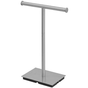 BWE Freestanding Tower Bar With Steady T-Shape Towel Rack For Bathroom Kitchen Vanity Countertop