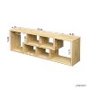 Double L-Shaped TV Stand with Adjustable Display Shelf, Bookcase for Indoor  - The Pop Home - 4 of 4
