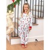 PATPAT Christmas Matching Family Pajamas Set Santa Claus and Dogs Print PJS with Christmas Socks White - 2 of 4