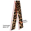 Allegra K Women's Long Neckscarf Fashion Leopard Print Skinny Scarf 88x5cm/35x2" 1 Pc - 3 of 4