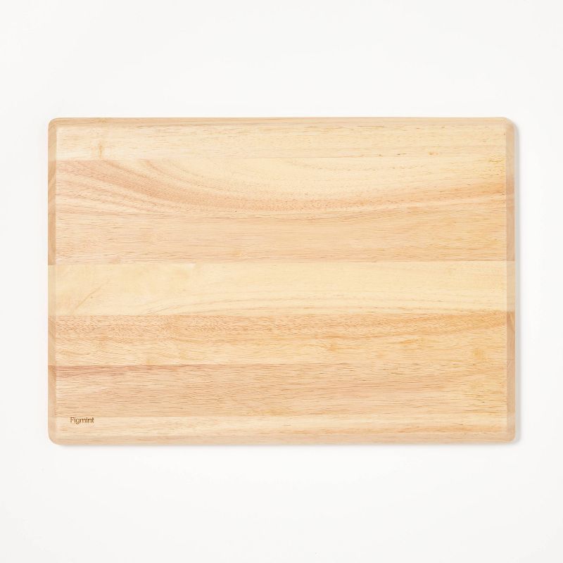 14&#34;x20&#34; Rubberwood Carving Board with Juice Groove Natural - Figmint&#8482;, 4 of 6