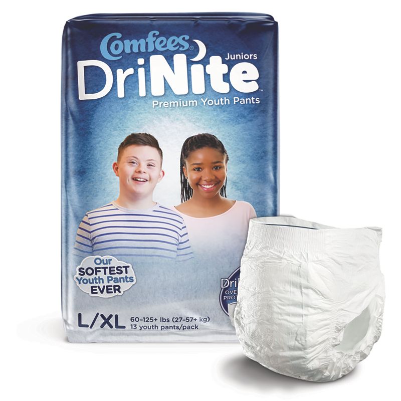 Comfees DriNite Juniors Youth Absorbent Underwear Large / X-Large, 2 of 7