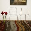 Lino Transparent Acrylic Dining Chair - Clear (Set Of 2) - Baxton Studio: Chrome Frame, Protective Floor Caps - 3 of 4