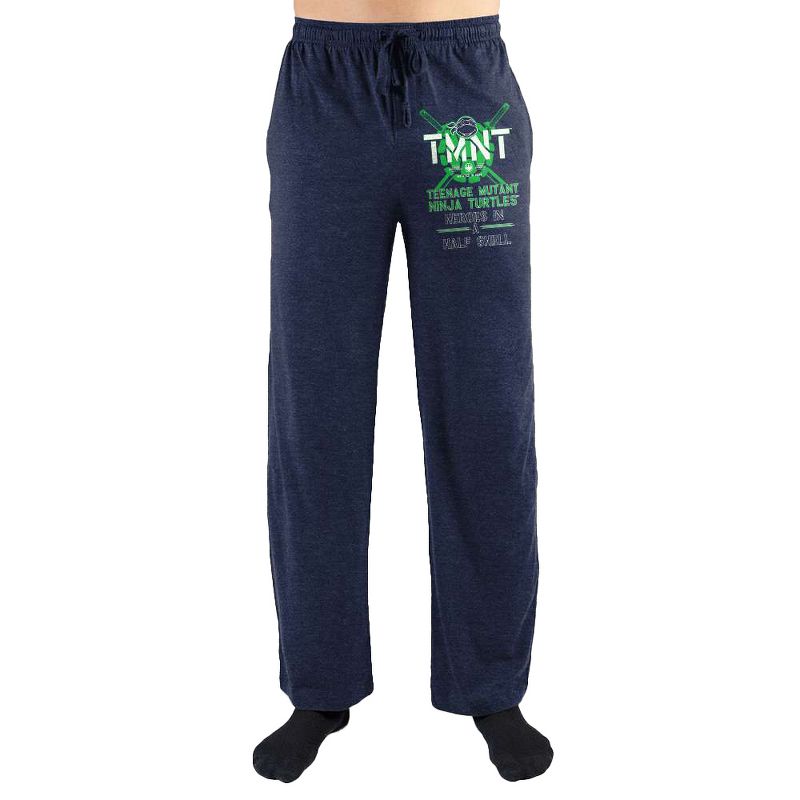 Teenage Mutant Ninja Turtles TMNT Heroes In A Half Shell Print Men's Loungewear Lounge Pants, 1 of 2
