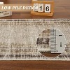 Acekool Modern Area Rug 2x6 Washable Low Pile Non-Slip Stain Resistant Accent Carpet for Living Room, Bedroom, Home Decor Gray - 4 of 4