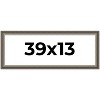PosterPalooza | Panoramic Weathered Black Picture Frame - UV Acrylic, Foam Board Backing, Hanging Hardware - 2 of 4