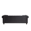 85.5" Tech Fabric Chesterfield 3-Seater Sofa with Rolled Arms, Button Tufted & 2 Cushions - 4 of 4